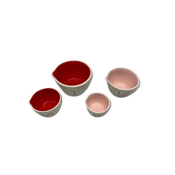 Rae Dunn Peanuts Valentine's Day Measuring Cups Set of 4 - Picture 3 of 7